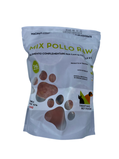 mix pollo raw sacchetto 1kg