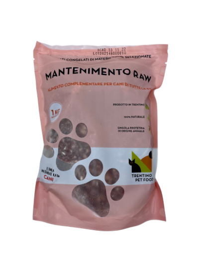 manzo mantenimento raw sacchetto 1kg